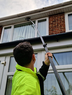 Roofline Wash Down - cleaning gutters, fascias, and soffits